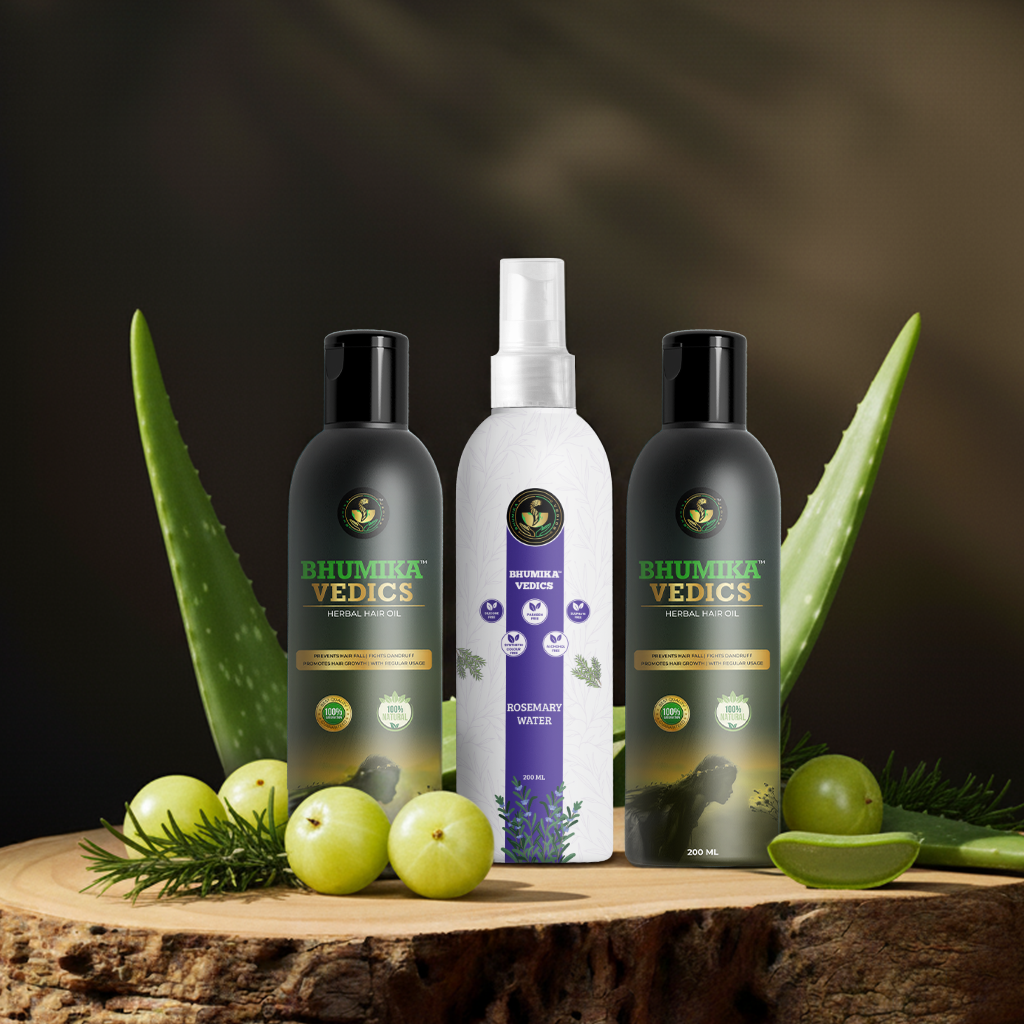 COMBO OFFER – 400 ml Hair Oil & 200 ml Rosemary Water