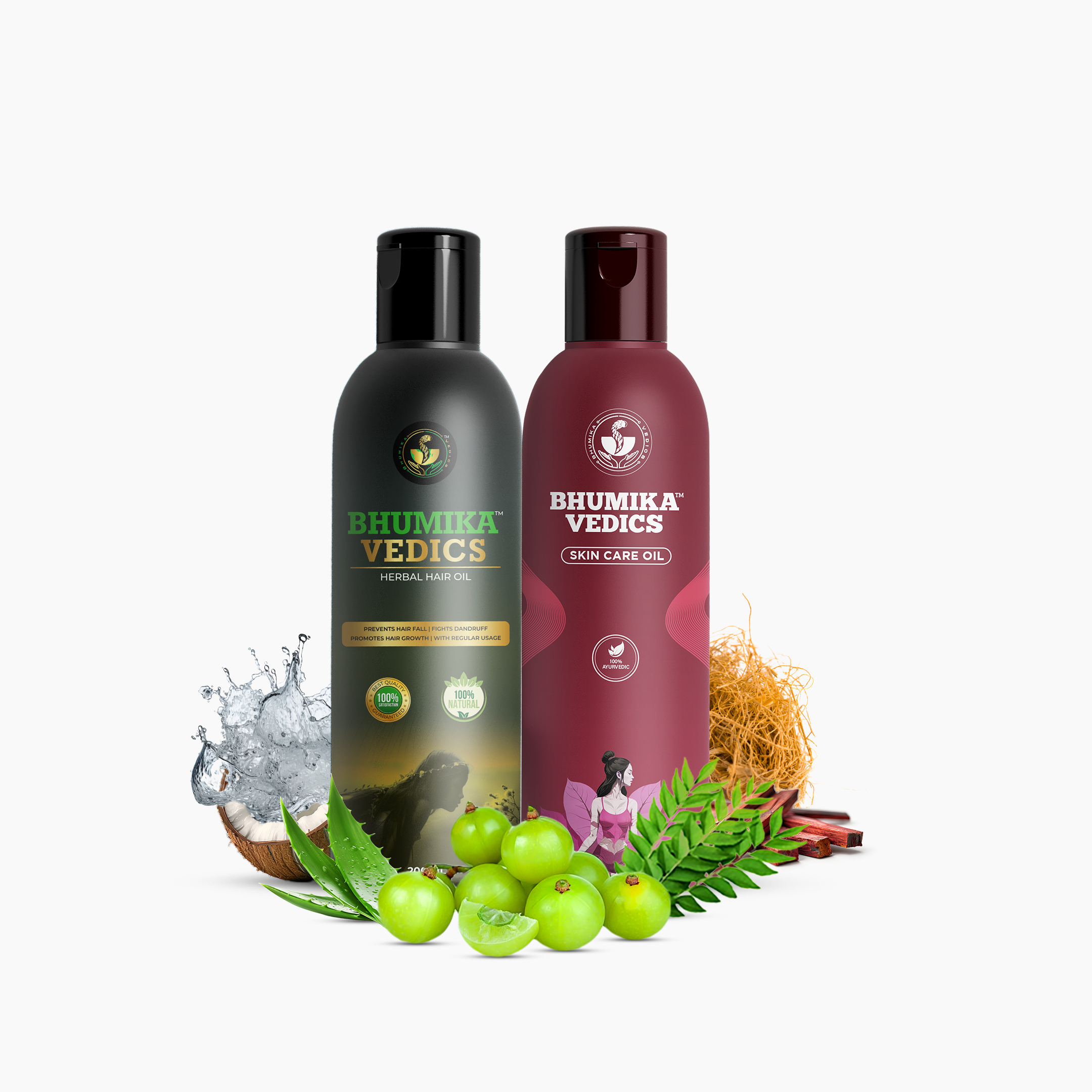 200 ml Hair oil + 200 ml Skin Care Oil – Combo