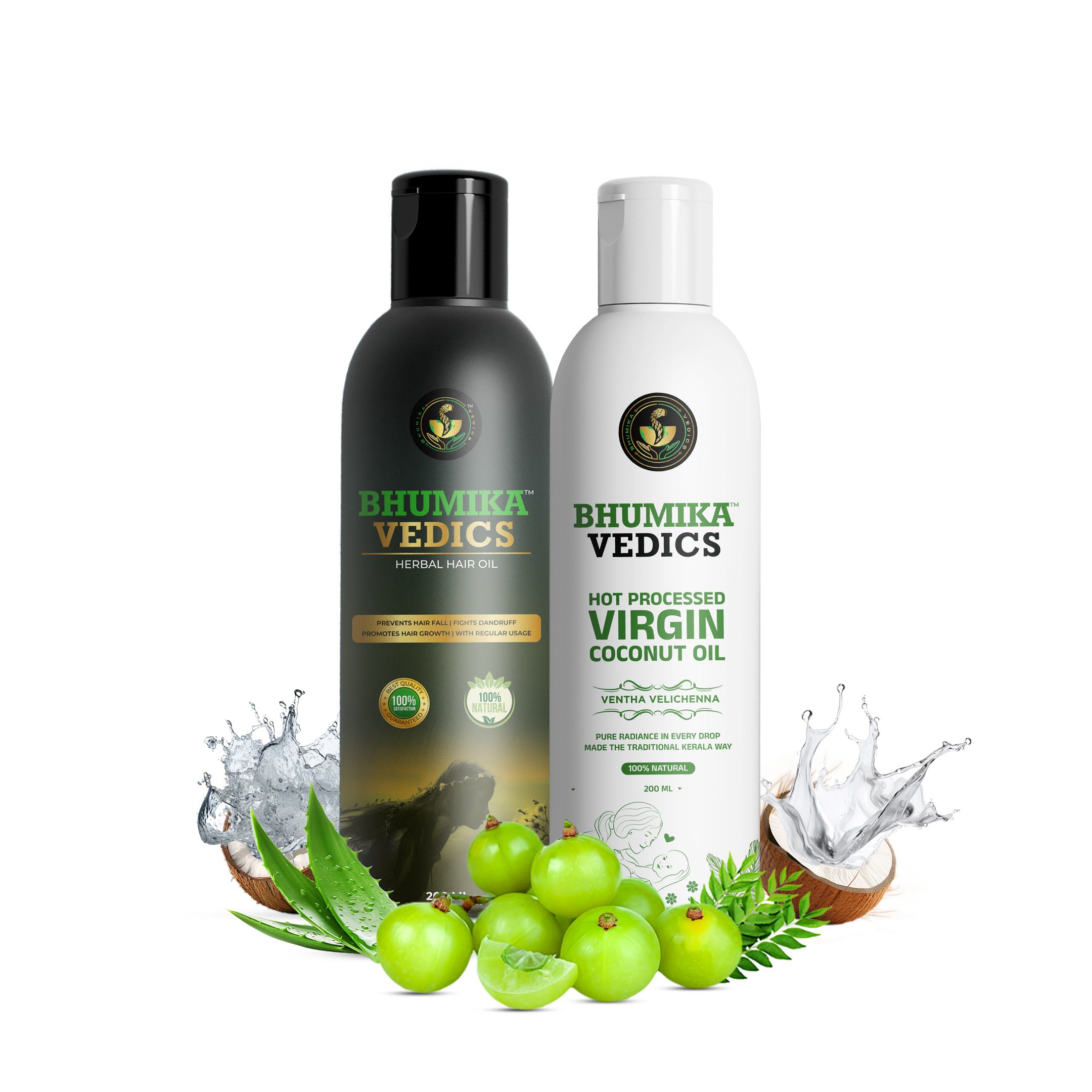 Herbal Hair Oil & Virgin Coconut Oil Combo