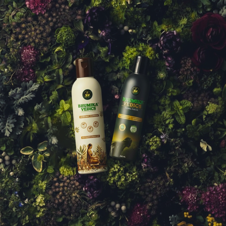 Ayurvedic shampoo & Herbal Hair Oil Combo