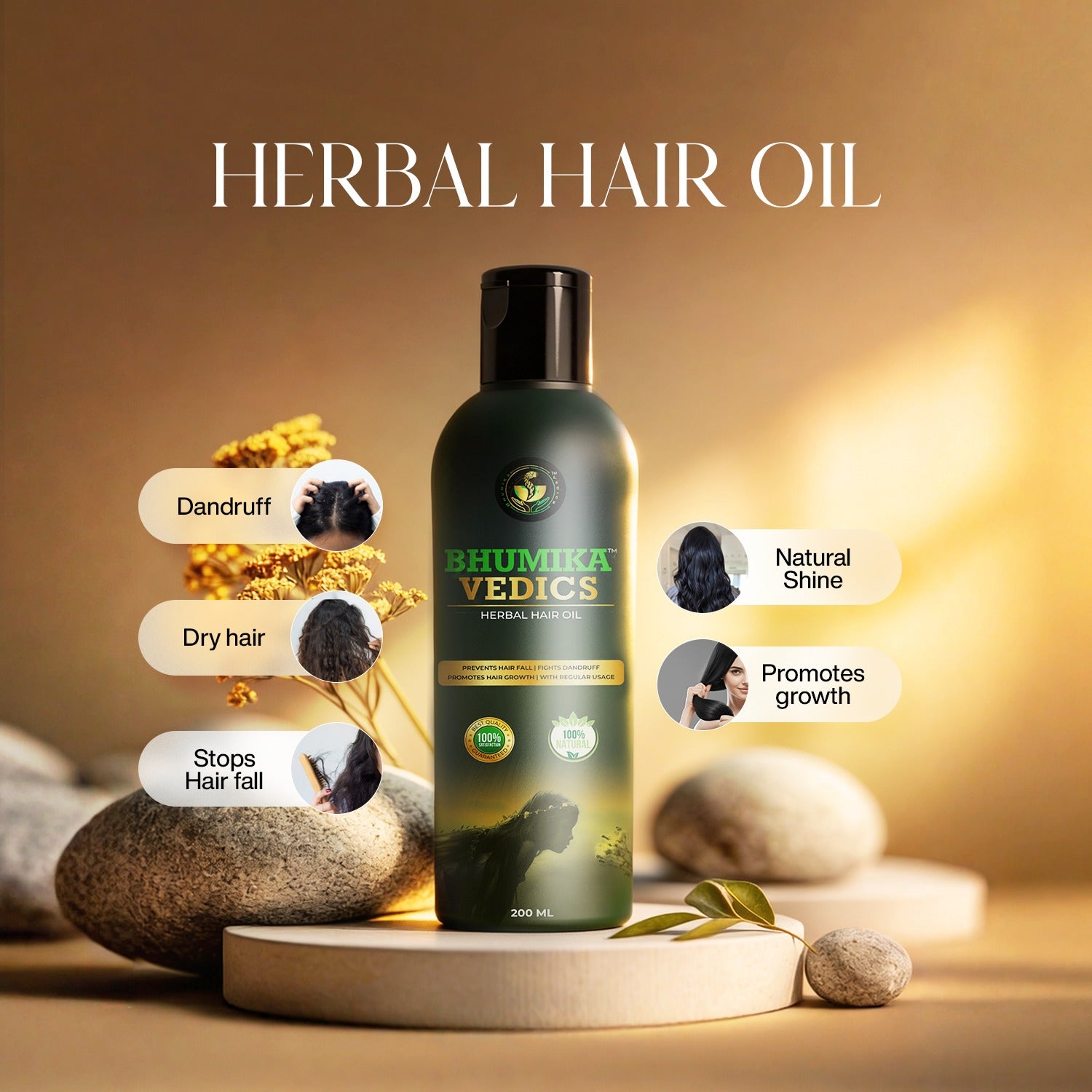 Best Herbal & Natural Hair Oil for Hair Growth